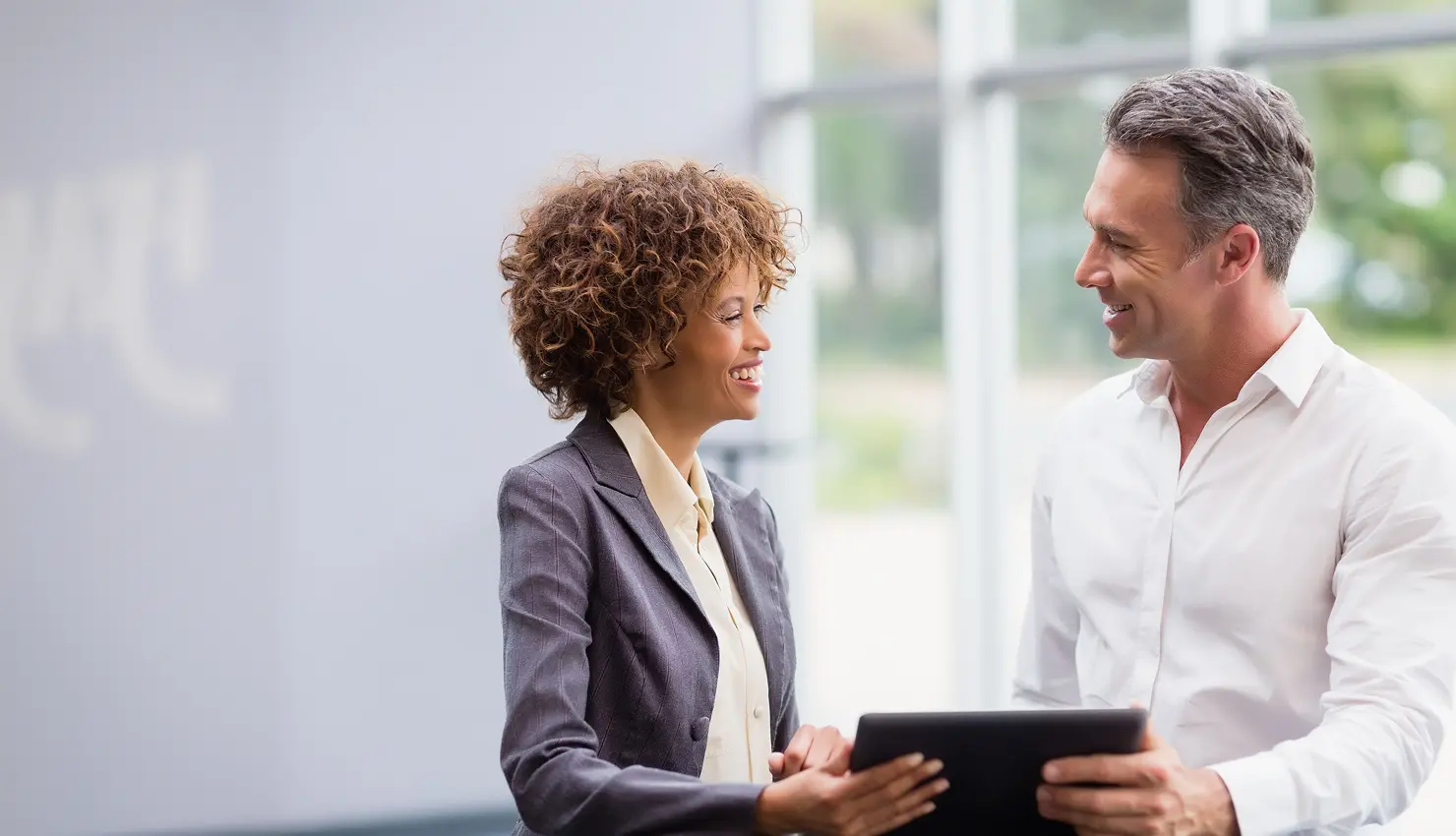 Business professionals collaborating